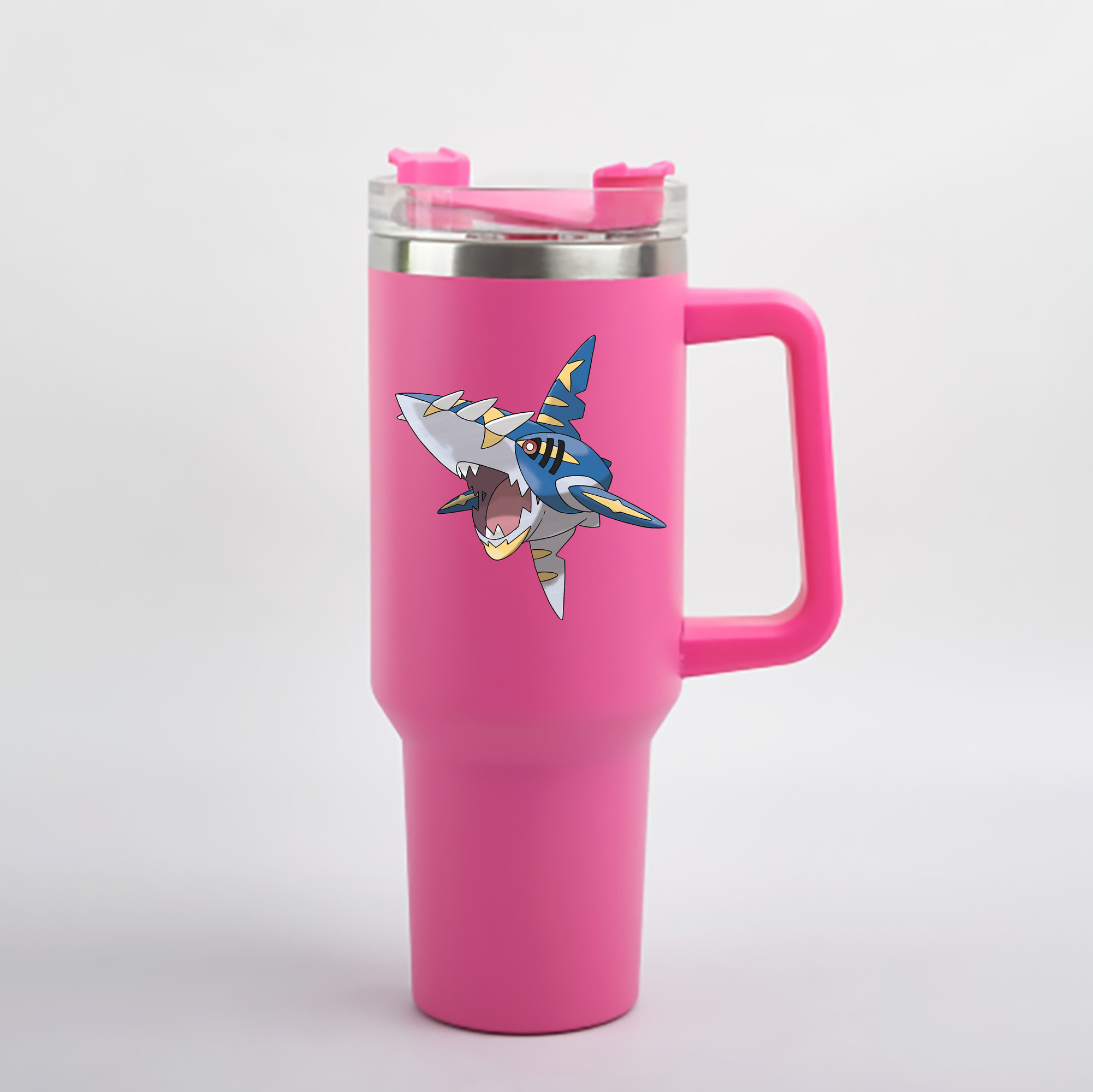 （画像用） ポケットモンスター Pokémon 1200mL車用タンブラー - クリスタルステッカー（プラスチックストロー付き）